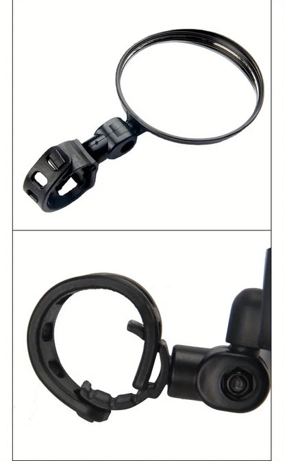 Motorcycles Rearview Mirror Side Mirror For Safety View Turning Left Right Mirror Adjustable Mini Autocycle Rear View