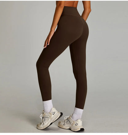 Yoga Pants Sports Leggings Women High Waist Tights Elastic Yoga Pants Training Running Gym Quick Dry Breathable Leggings Female