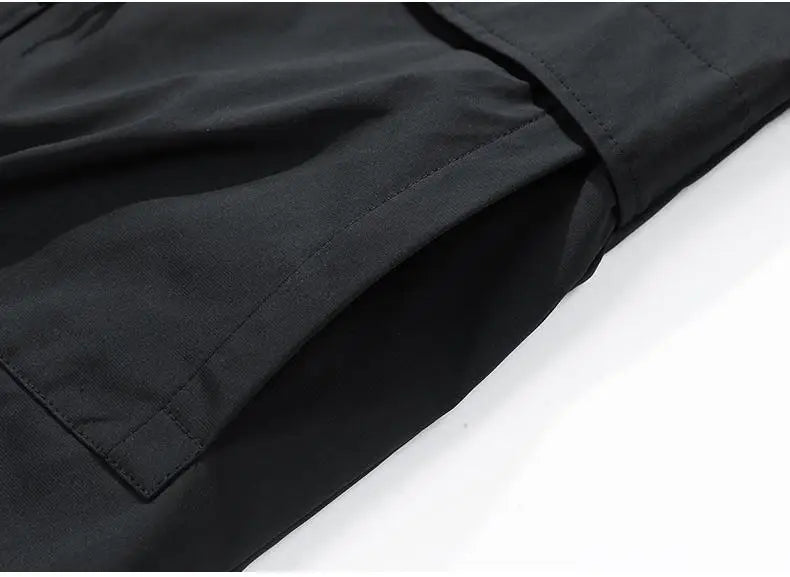 Oversize Men Jacket Coats Windbreaker Trench 6XL 7XL 8XL Plus Size Hooded Waterproof Black Bomber Camping Loose Thin Softshell