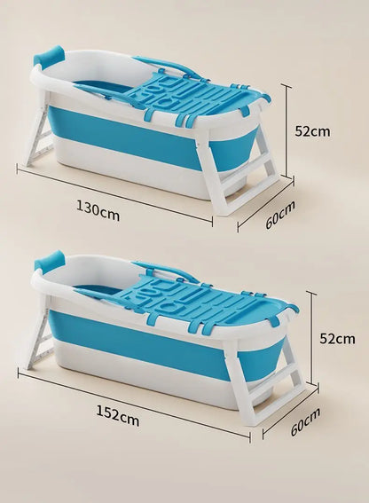 Bath bucket Thickened large can sit and lie down Household artifact Adult foldable bathtub Adult bath basin Sweat all over