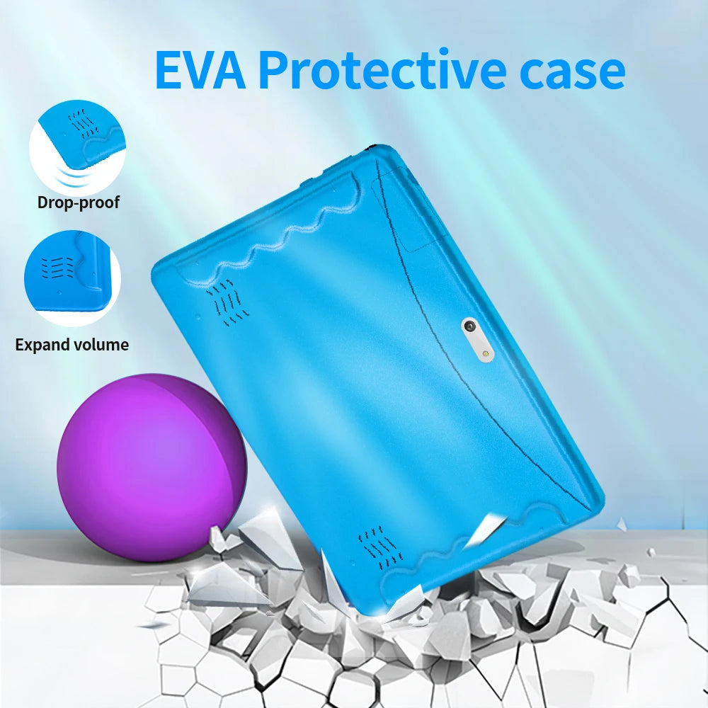 2024 New BDF Tablet Android12 Kids Tablets 10.1 Inch 4GB+64GB Wifi+Sim Card 3G Internet Children Students Educational Gift Table