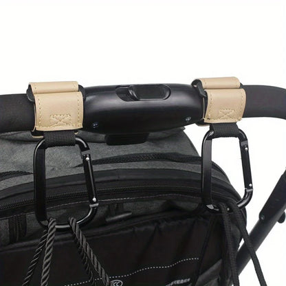 Universal Stroller Hooks Clip - Heavy Duty Hanging Accessory for Diaper Bags, Compatible with Prams/Shopping Carts/Car Seats