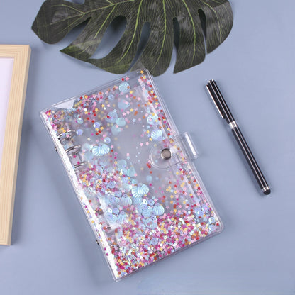 A6 Budget Binder Cover With 10Pcs Transparent Cash Envelopes Waterproof PVC Zippered Cash Bags For Budget