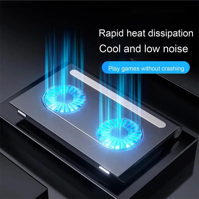 Laptop Cooler Silent Computer Cooling Fans Slim Portable Laptop Cooler Mute Base Game Laptop Stable Stand Laptop Air Cooling