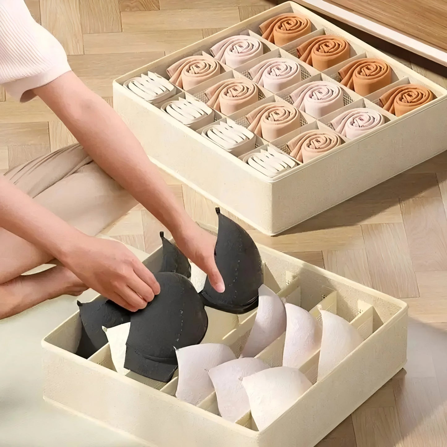 Cabinet Underwear Organizer Drawer Clothes Organizer Boxes Closet Organizer for Underwear Bra Socks Underpants Storage Organizer