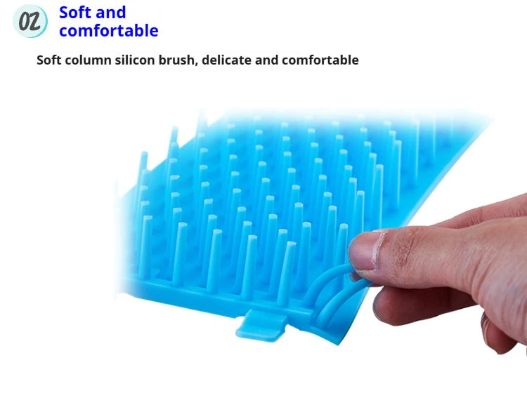 Portable Pet Paw Cleaner Soft Silicone Brush Dog Cat Foot Washer Cleaning Cup Easy to Use Durable Lightweight and Waterproof