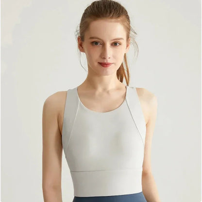 Sports Bra for Women Shockproof and Anti Sagging Running Yoga Suit One-piece Back Vest Fitness Bra