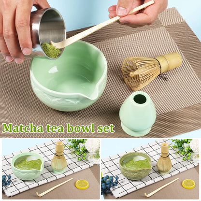5Pcs Matcha Set Elegant Matcha Tea Set Includes Matcha Bowl Matcha Whisk Holder Bamboo Matcha Whisk and Scoop for Tea Lovers