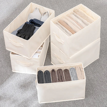 Drawer Organizer for Jeans Pants Sock Shirts Clothes Storage Box Wardrobe Cabinet Drawer Underwear Clothes Organizer Storage