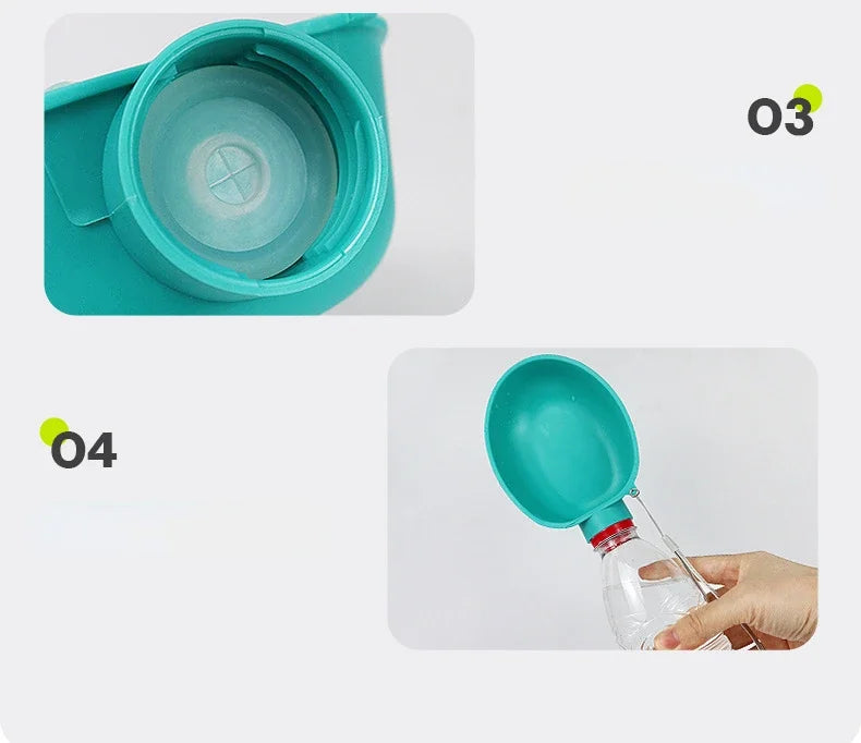 Dog Drink Water Portable Travel Pet Drinker Leak Proof Dog Bowl Food Cat Fountain Outdoor Walking Drinking Bottle Dogs Feeder