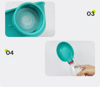 Dog Drink Water Portable Travel Pet Drinker Leak Proof Dog Bowl Food Cat Fountain Outdoor Walking Drinking Bottle Dogs Feeder