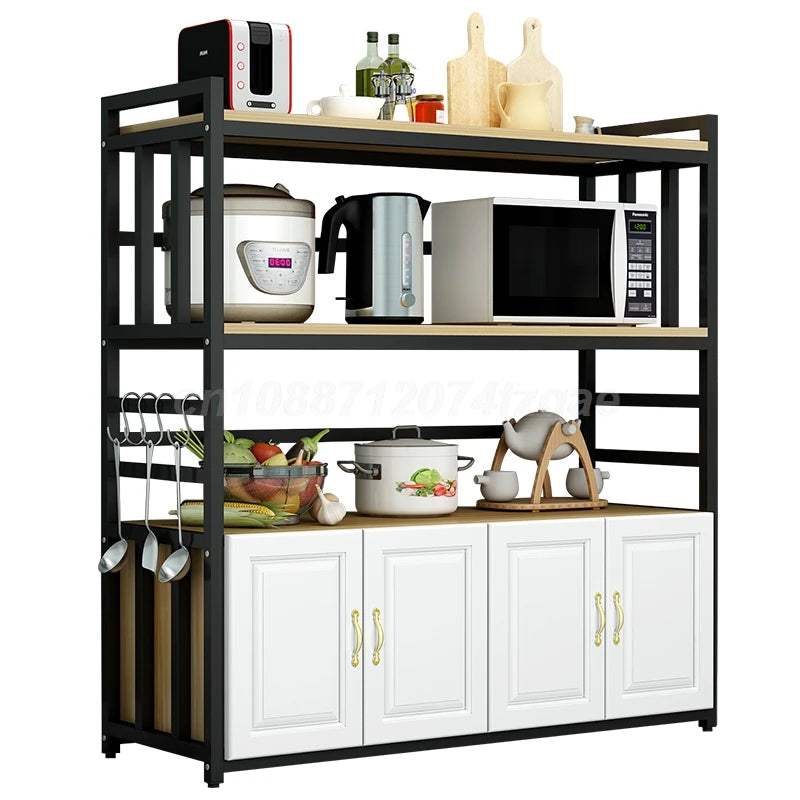 Kitchen  Islands Shelf  Storage Rack Home Organizer Cabinet Furniture With Non-slip Feet For Kitchens Complete Cabinets