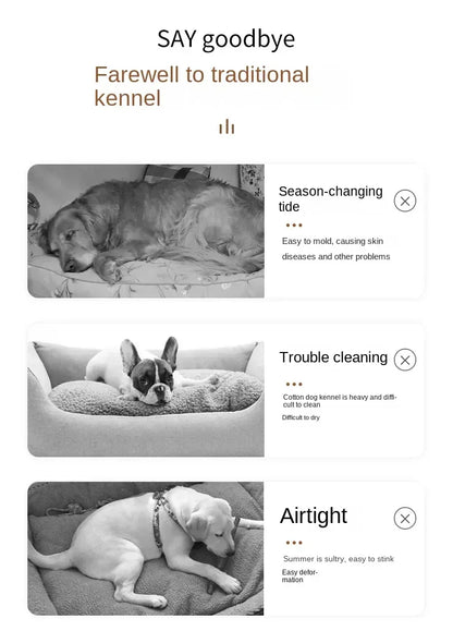 Elevated Pet Bed Dog Cat  Folding Pet Camping Bed Cat Dog House Portable Removable Washable Four Seasons Cats Kennel Puppy Beds