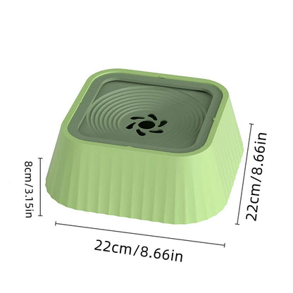 Spill Proof Pet Water Fountain with Floating Plates Non Slip Anti Splash Bowl Suitable for Cats and Dogs Clean Drinking