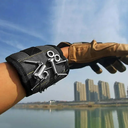 ZEXEF Magnetic Wristband for Holding Screws Nails Drilling Bits Wrist Tool Holder Belts with Strong Magnets Cool Gadgets