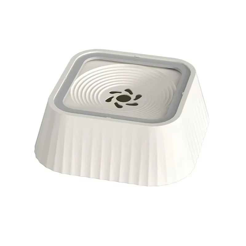 Spill Proof Pet Water Fountain with Floating Plates Non Slip Anti Splash Bowl Suitable for Cats and Dogs Clean Drinking