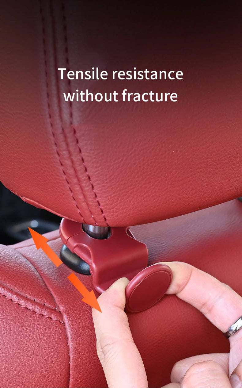 2pcs Universal Auto Seat Headrest Hooks Storage Hanger ABS Car Hook Vehicle Back Seat Organizer Holder Car Interior Accessories