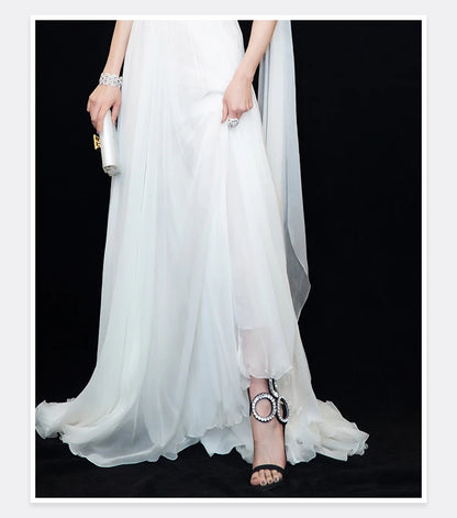 Circle Heels 2024 New Dress Wedding Shoes with Rhinestone Open Heel Roman Sandals