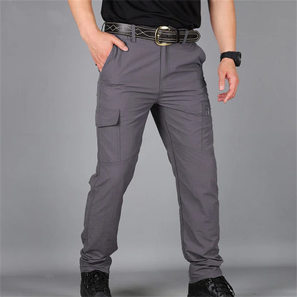 2025 Outdoor Waterproof Tactical Cargo Pants Men Breathable Summer Casual Army Military Long Trousers Male Quick Dry Cargo Pants