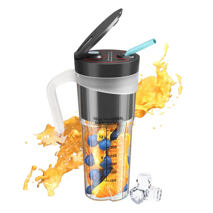 Portable Smoothies Blender Electric Juice Blender Rechargeable Portable Blender For Smoothies Fruits Blender Easy To Use Black-A