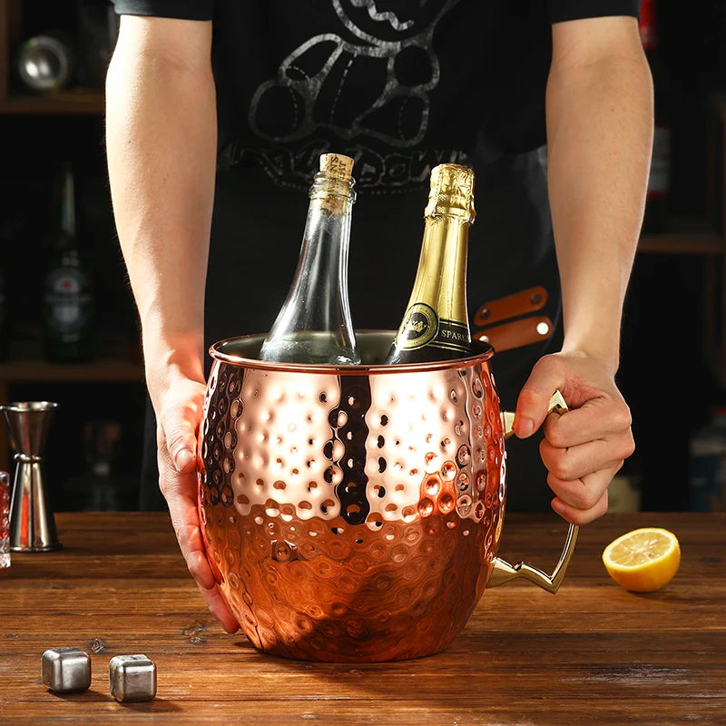 Giant Hammered Moscow Mule Mug, Mega Mug, Ice Bucket Mug, 5L