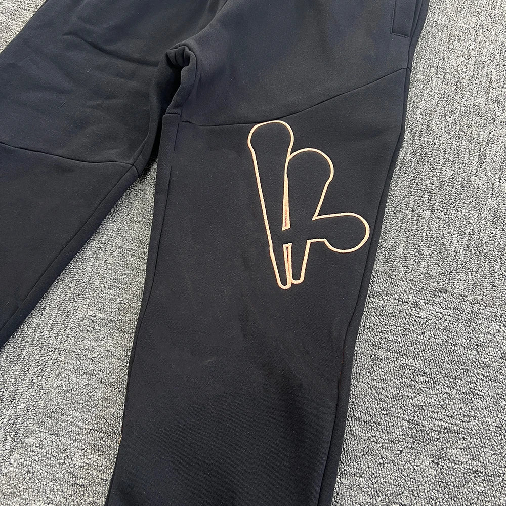 Jogging Streetwear Hoodies Trousers Set Centre Cee Tracksuit Men Clothing Y2k Cotton Sweatshirts Tops Pants Mens Clothes Black