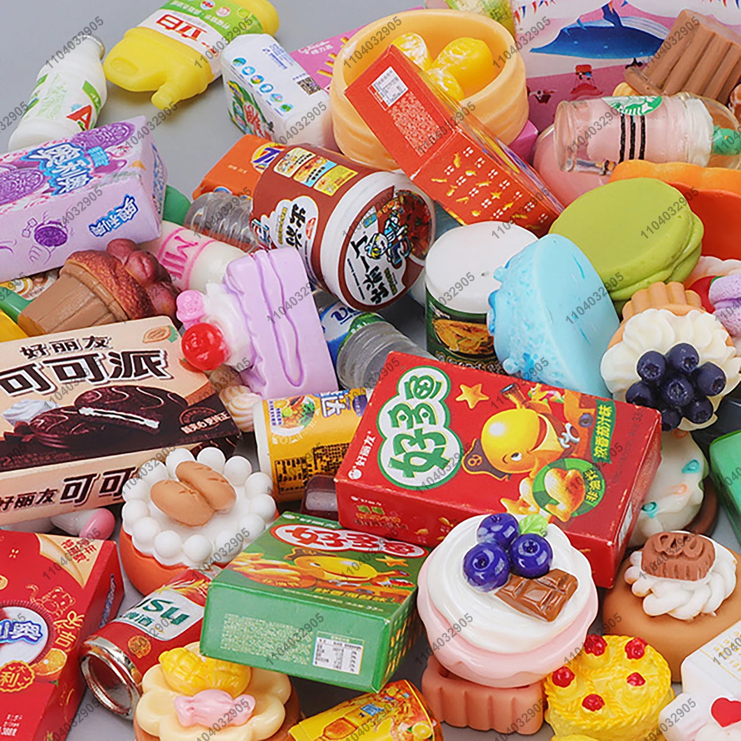 Miniature Shop Furniture Fridge Freezer Shelf Cool Drink Food Items Toy Mini Handcraft Dollhouse Simulation Scenario Display