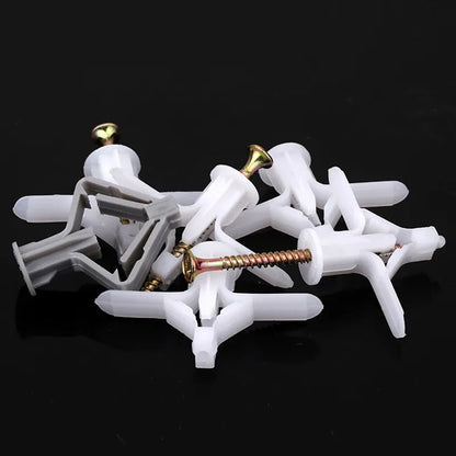 50/100Pcs Expansion Drywall Anchor Kit With Screws Self Drilling Wall Home Pierced Special For Nylon Plastic Gypsum Board 앙카