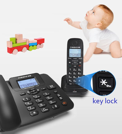 Wireless Telephone 1-4 handstes cordless Answering Machine 2.4G Corded Phone Handset office home hotel Long Range table phone