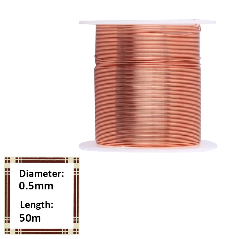 1300M-6M copper lacquer wire 0.1mm -1.5mm Cable Copper Wire Magnet Wire Enameled Copper Winding Wire Coil Copper Wire