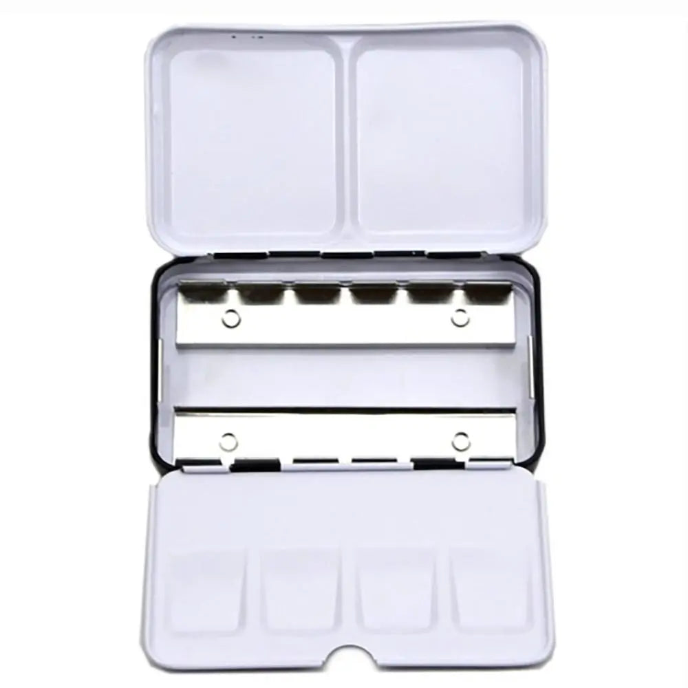 Art Supplies Creative Empty Paint Palette Watercolor Storage Case Pigment Box Grids Slots Painting Tools Drawing Supplies