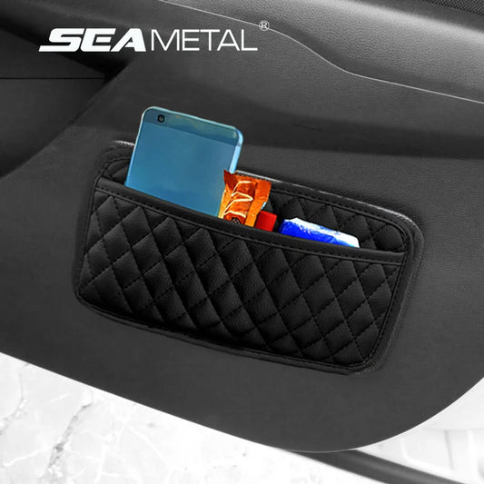 Multifunction Car Organizers Pocket Bags For Car Storage Box Collecting Bag For Cards Phone Key Sticky Pouch In Car Interior