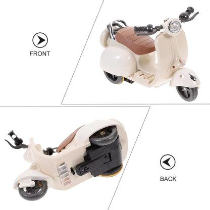 Labubu Doll Mini Electric Motorcycle,labubu Doll Accessories, Fun Cute Doll Toys,With Lights and Music,DIY Kid Christmas Gift