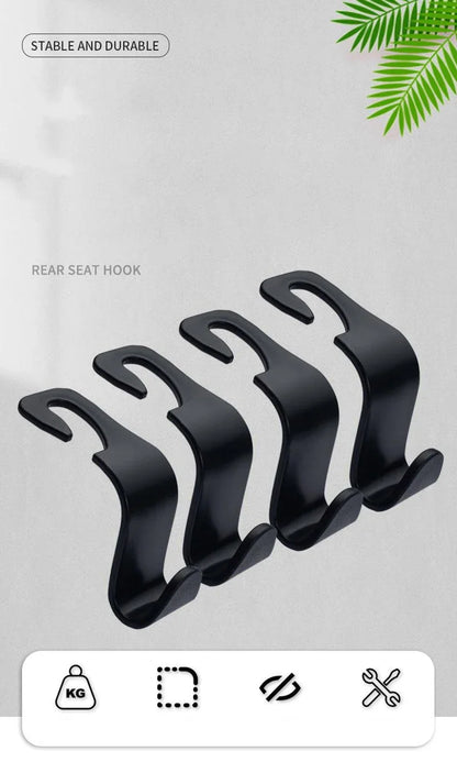 Car Seat Back Hook Universal Headrest Hook Car Accessories Interior Organizer Hanger Holder Storage For Car Bag Handbag Purse