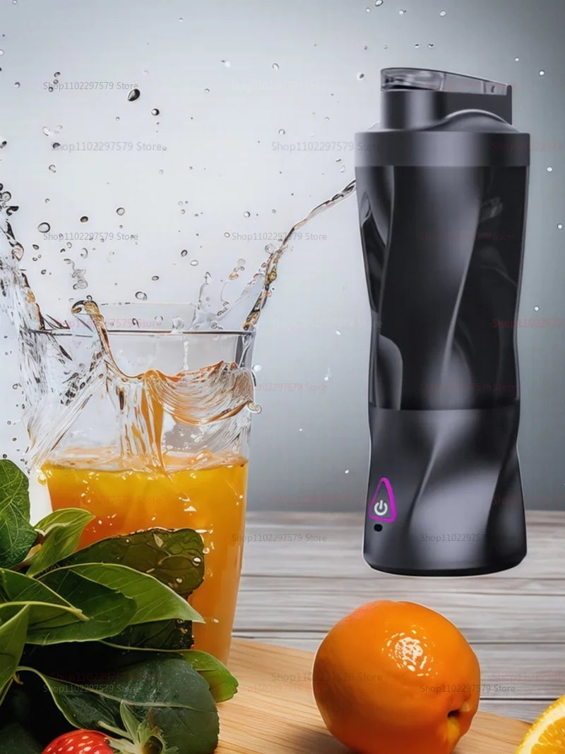 Portable Juicer Blender Cup 700ML USB Rechargeable Outdoor Smoothie Maker Fresh Fruit Mixer with 4 Blades for Travel and Sports.