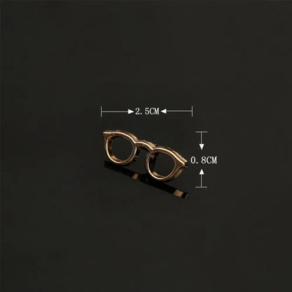 Fashion Accessories Sunglasses Shape Jackets Suit Accessories Shirt Brooch Badge Collar Pins Glasses Brooch