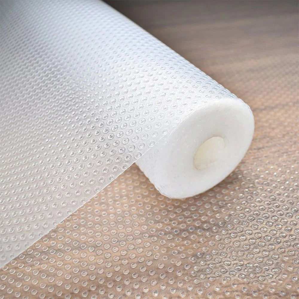 1 Roll Daisy Shelf Liner For Kitchen Cabinets EVA Waterproof Fridge Drawer Pad Cupboard Mat Easy Placemats Non-Adhesive Non-slip