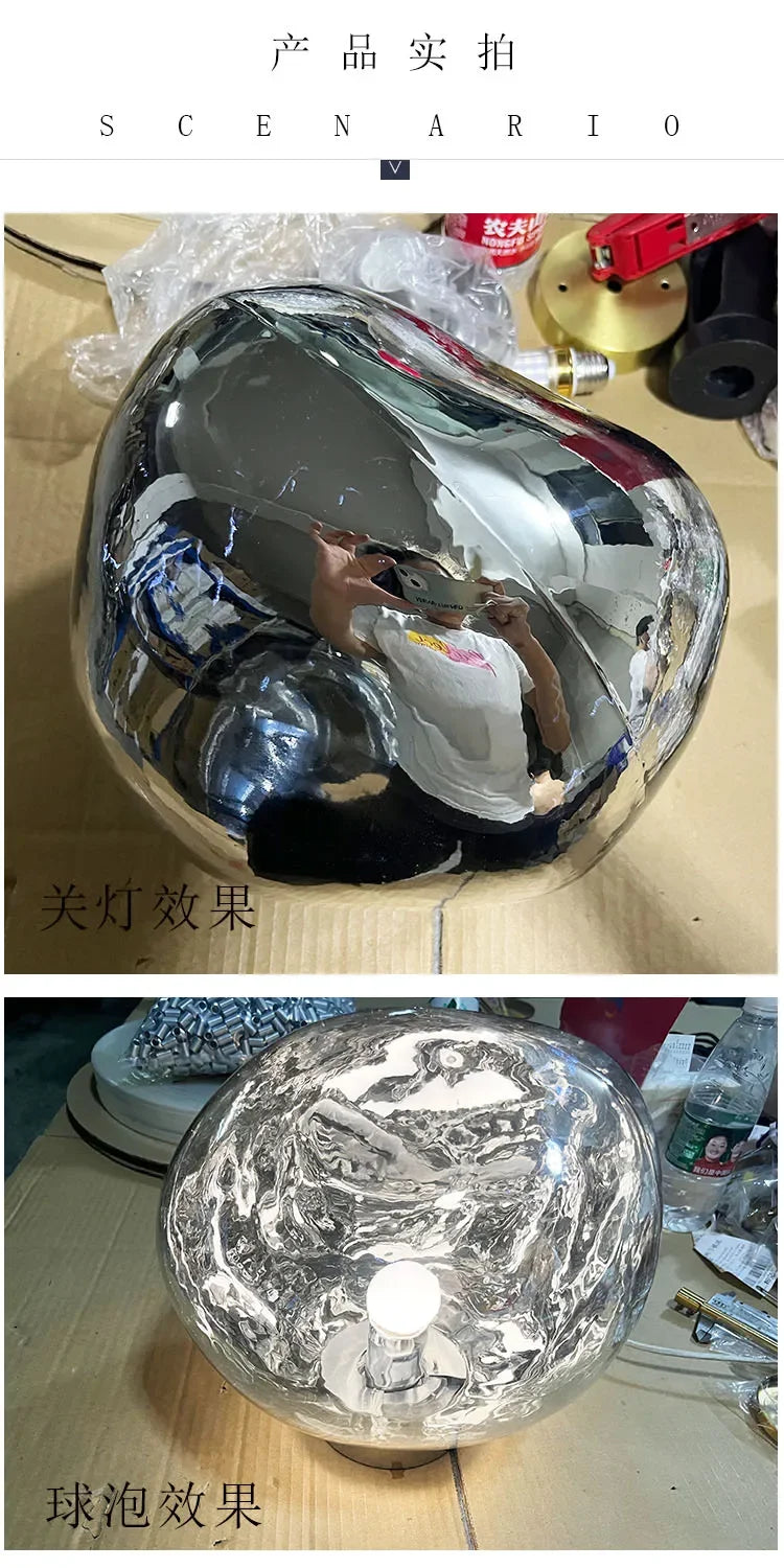 Lava Wall Lamp Glass Background Wall Decorative Nordic Living Room Lamp Bedroom Bedside Lamp Staircase Bar