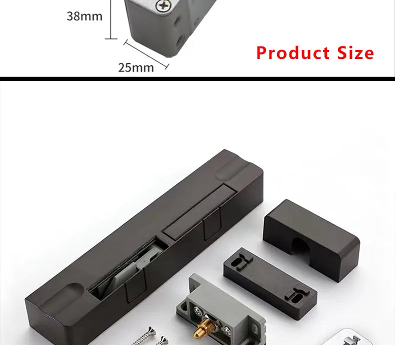 Door Damping Buffer Wooden Door Flat Outward Opening Invisible Door Home Closing Silent Hydraulic Door Closer Anti-pinch