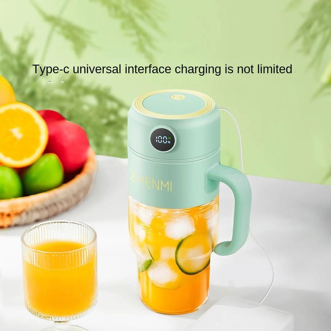 Portable Multifunction Fruit Juicer Blender 10 Blade Mini Ice Blender Smoothie Maker USB Charging Wireless Juice Extractor
