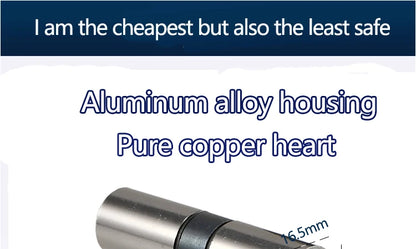 Indoor bedroom doors and windows 60 70 80 mm lock cylinder Smart door locks Electronic lock House door locks