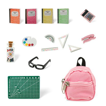 Mini School Supplies Cute Doll Bag Toys Decorative Dollhouse Study Tool School Accessories Adorable Mini School Accessories