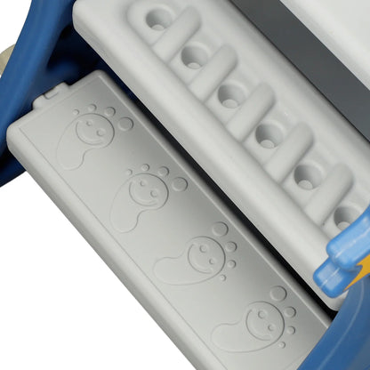 Slide Children's Slide Foldable with Basketball Hoop Stairs Climber Toddler Indoor Slide for 0~3 Years Old Easy Assembly