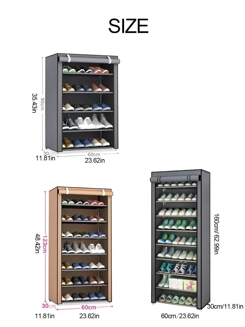 Multi-story dormitory simple cabinet home simple shoe rack space saving and economy new home dustproof shoe cabinet