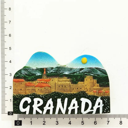 Europe Spain Barcelona Madrid Valencia Alicante Benidorm  3D Fridge Magnets Decoration Handicraft Magnetic Refrigerator