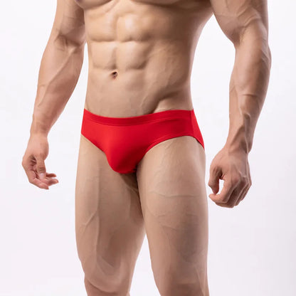 Mens Underwear Briefs Sexy Cueca Calzoncillos Hombre Slip Men Sleepwear Breathable Cotton Solid Color Male Panties Underpants