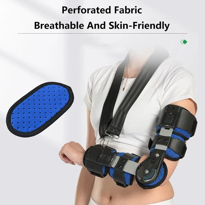 Hinged ROM Elbow Brace Adjustable Elbow Brace OP Rear Elbow Brace Arm Injury Recovery Lightweight Breathable