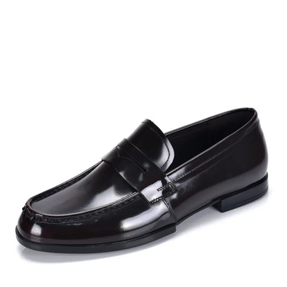 Luxury Slip On Dress Shoes Men Genuine Leather Italian Loafer Shoes For Men Black Patent Leather Formal Oxford Men Wedding Shoes