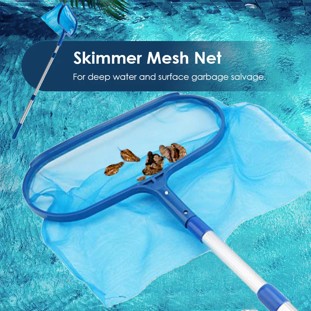 Leaf Skimmer Net Professional Pool Cleaning Net Multi-function Portable Practical Durable Lightweight Swimming Pool Accessories