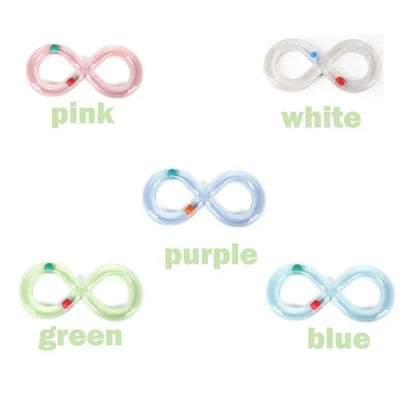 Interactive Cat Toy with S-Shaped Roller Circuit – Rotating Running Balls, Tunnel Design & Turntable Track for Kittens – Fun Pet